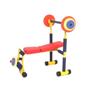 Kids weight bench set